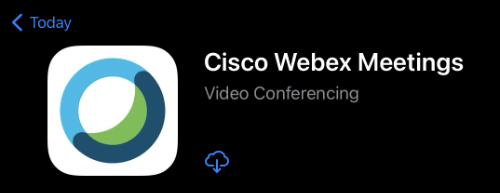 WebEx screenshot